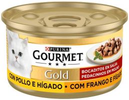 Gold bocaditos pollo & higado 24x85g.