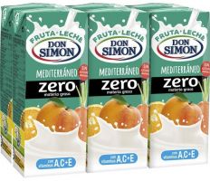 Don Simón fruta leche zero mediterraneo 5x200 ml.