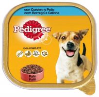 Pedigree pate cordero y pollo 20x300g.