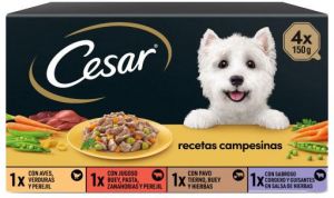 Cesar húmedo pack-4 6x600g.