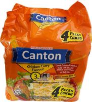 Canton Noodles Pack 4 Frango Caril  15x70g