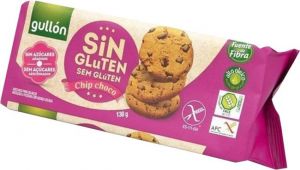 Gullón Chocochip Sin Gluten Sin azucar 16x130g